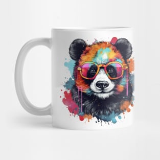 Colorful Bear with Glasses Mug